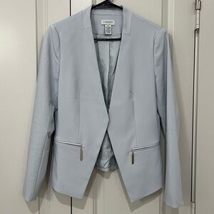 Carmen Marc Valvo Light Blue Blazer
